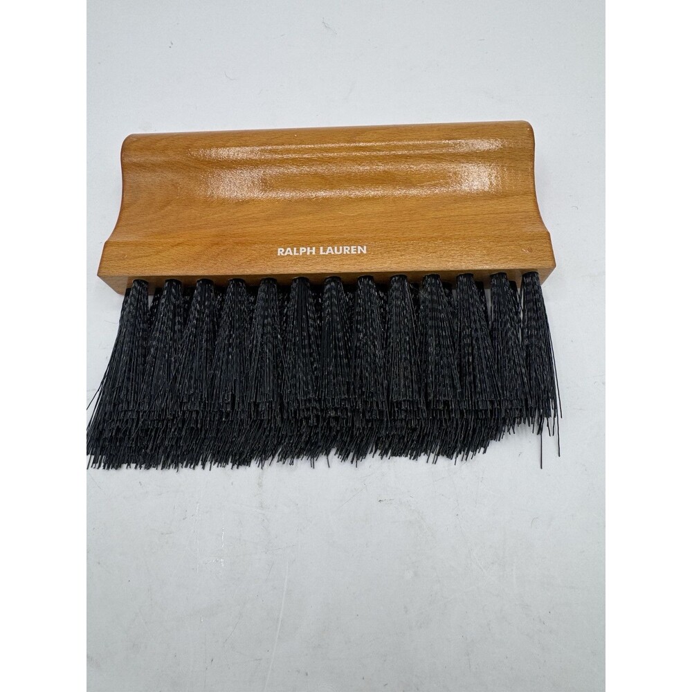 VTG Ralph Lauren Wooden Brush Black Bristle Clothing Shoe Wooden Handle